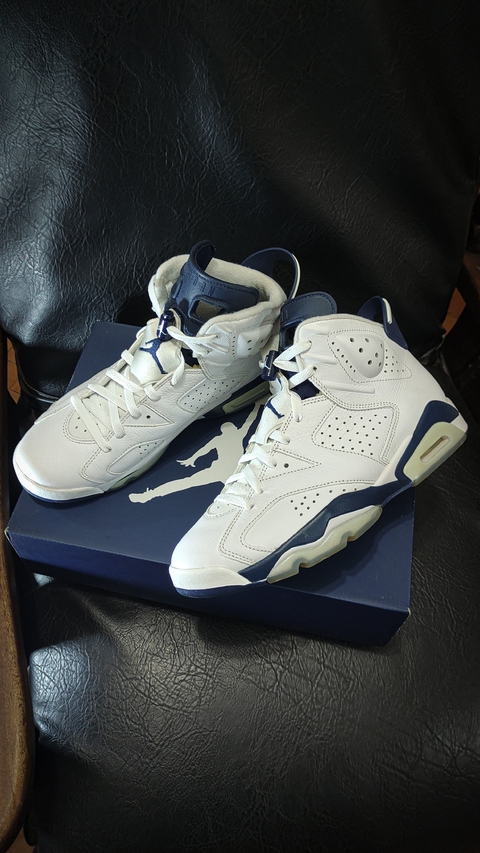 Tênis Air Jordan 6 "Midnight Navy" 41 BR Usado Original