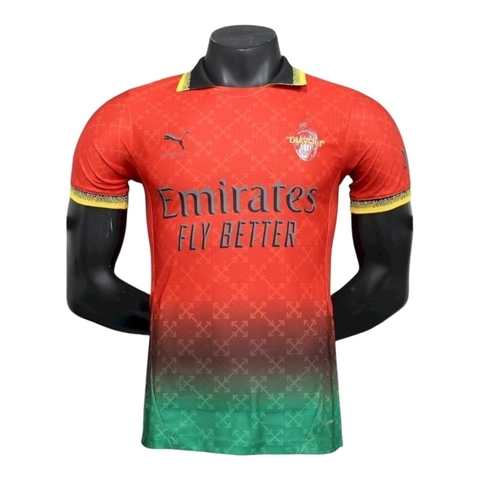 Camisa AC Milan Edição especial 25/26 - Jogador Puma Masculina - Vermelha e verde