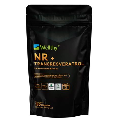 NR y Trans‑Resveratrol 180 Cápsulas