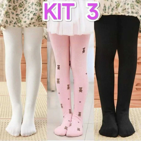 KIT 3 Meias-Calças Grossas.