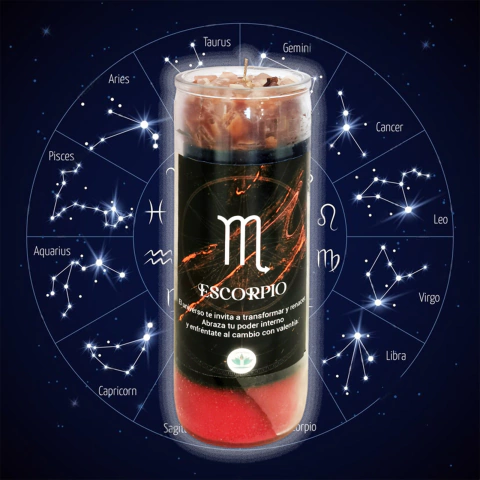 VELADORA ZODIACAL ESCORPIO - comprar en línea