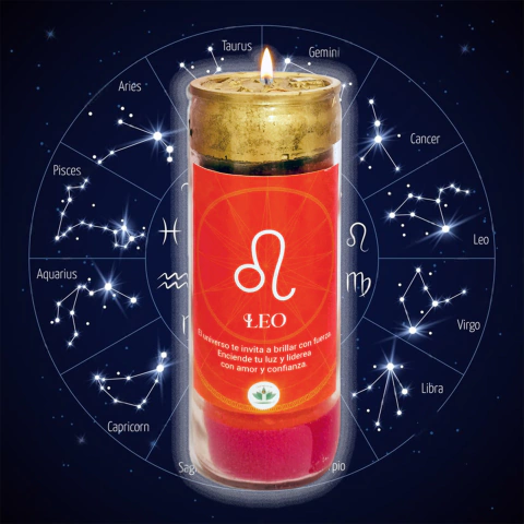 VELADORA ZODIACAL LEO - comprar en línea