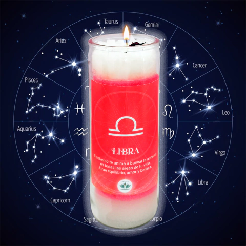 VELADORA ZODIACAL LIBRA - comprar en línea