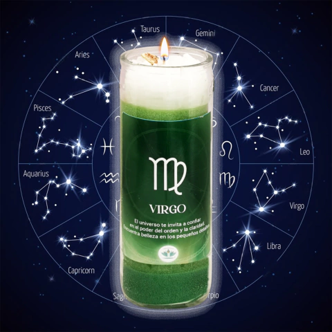 VELADORA ZODIACAL VIRGO - comprar en línea