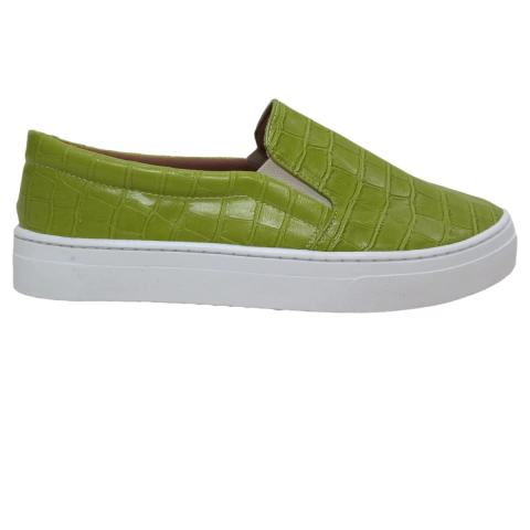 Slip On Tenis Feminino Croco Numeração Especial 33 a 44 - Monte Carlo Calçados