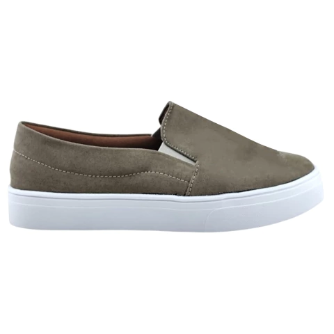 Slip On Tenis Feminino Casual Camurça Suede Cores -Numeração Especial 33 ao 44 - loja online