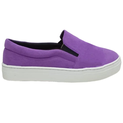 Slip On Tenis Feminino Casual Camurça Suede Cores -Numeração Especial 33 ao 44 - comprar online