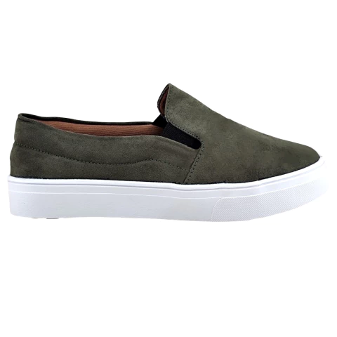 Slip On Tenis Feminino Casual Camurça Suede Cores -Numeração Especial 33 ao 44 na internet