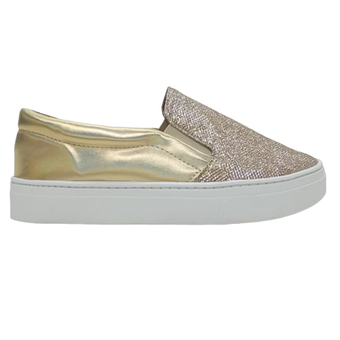 Tênis Feminino Casual Glitter Brilhante Confort 33 ao 44 - comprar online