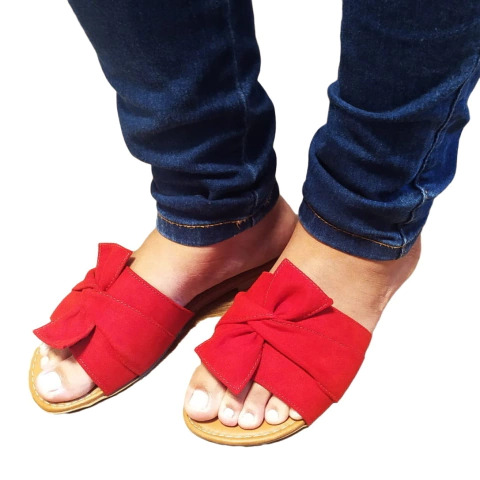 Rasteirinha Chinelo Feminino Laço Numeração Especial -33 ao 44 Rasteira Slide
