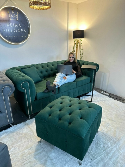 Modelo Chesterfield con Camastro – Tela de Pana