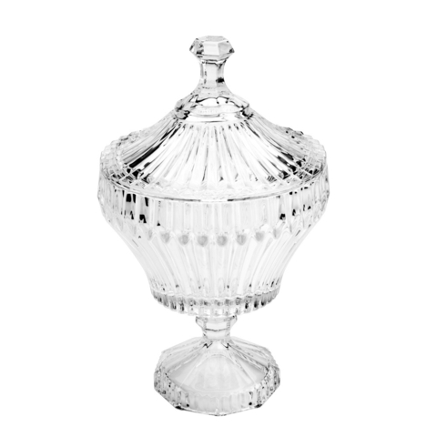 Potiche com Pé de Cristal Renaissance 17,5cm x 28,5cm 7231 Lyor - comprar online