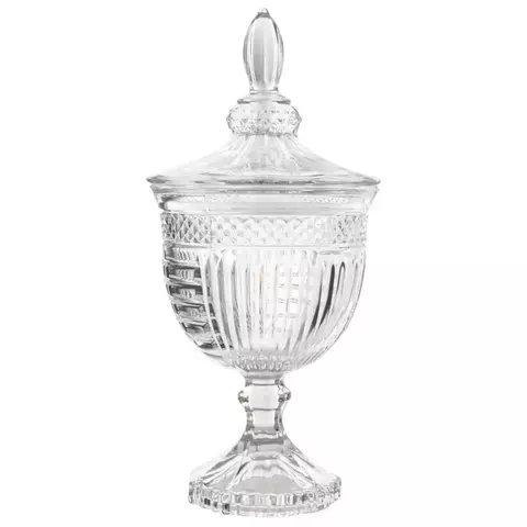 Potiche Com Pé Vidro Vanessa 24,5cm Ptch073 Hauskraft - comprar online