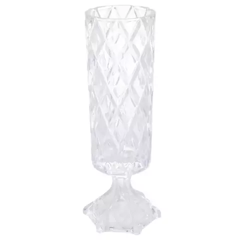 Vaso de Cristal com Pé Deli Diamond 12,5x41cm 4433 Lyor - comprar online