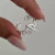 Anillo Cadena Regulable | Acero Blanco - comprar online
