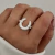 Anillo Herradura (Regulable) | Acero Blanco - comprar online