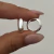 Par de argollas media Caña 1.2mm | Acero Blanco