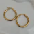 Par Argollas Alaska 28MM | Acero Dorado - comprar online