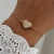 Pulsera Corazón c/cubics | Enchapado en Oro