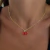 Collar Dije Cerezas | Enchapado en Oro