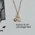 Collar Cereza con Cubic | Acero Dorado - comprar online