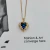 Collar Corazón con Cubic | Acero Dorado - comprar online