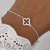 Pulsera con Treboles de cubic | Plata 925