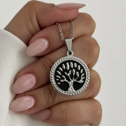Collar Con Arbol | Acero Quirúrgico