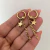 Aros Argolla con Estrella y Cadena | Acero Dorado - comprar online