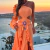 Vestido Longo Acetinado Orange - Guapa Vip Store