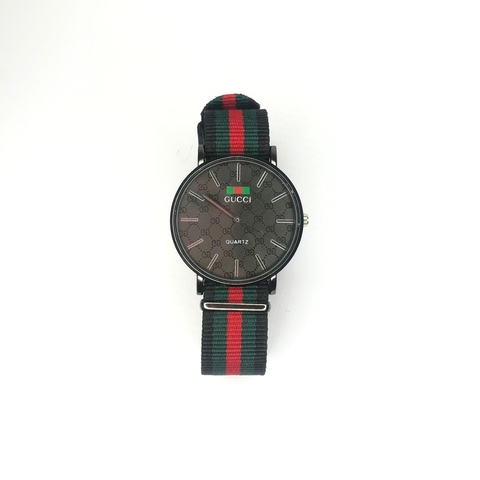 Relógio - Gucci Preto - Pulseira Nylon