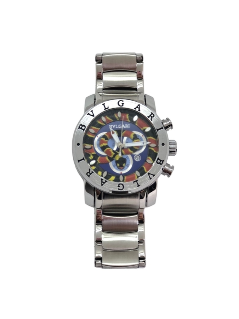 Relógio - BVLGARI Cobra - Prata c/Azul