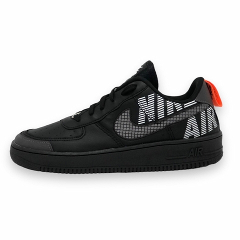 Tênis - Nike Air Force Preto Símbolo Refletivo Nome