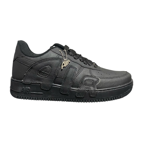 Tênis - Nike Air Force Premium Preto Nome Air Lateral