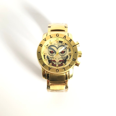 Relógio - BVLGARI Palhaço - Dourado c/ Dourado