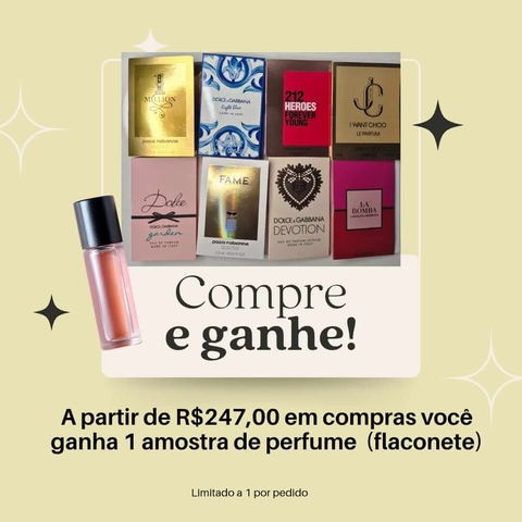 Brinde: Amostra de Perfume (Flaconete) - aletória
