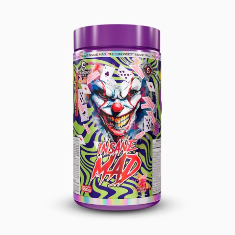 Pré Treino Insane Mad Com Cafeína 350g - Demons Lab