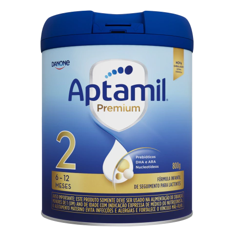Aptamil Premium 2 Fórmula Infantil 800g – 6 a 12 meses - Danone
