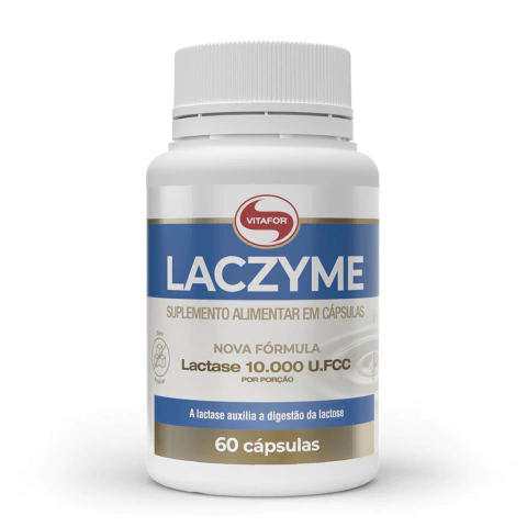 Laczyme Auxilia na Digestão da Lactose com 60 Cápsulas 470mg - Vitafor
