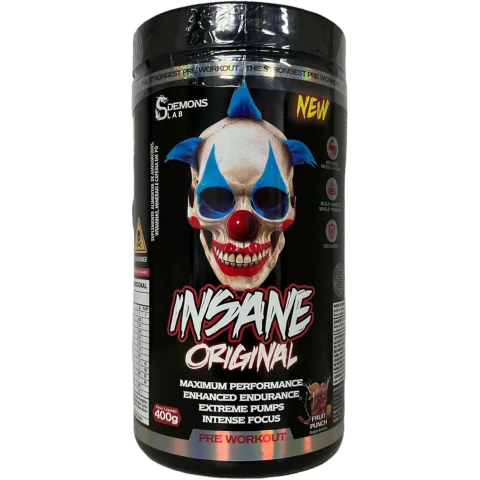 Pré Treino Insane Original Cafeína 400g - Demons Lab