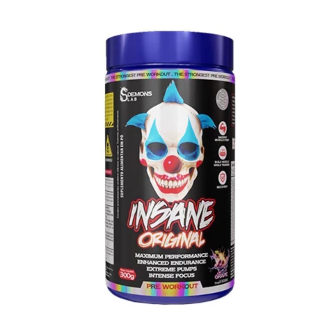 Pré Treino Insane Original Com Cafeína 300g - Demons Lab