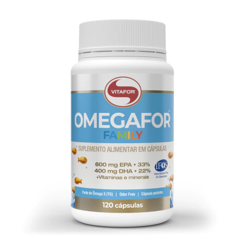 Omegafor Family (Ômega 3 + Vitaminas e Selênio) em Cápsulas Softgel - Vitafor