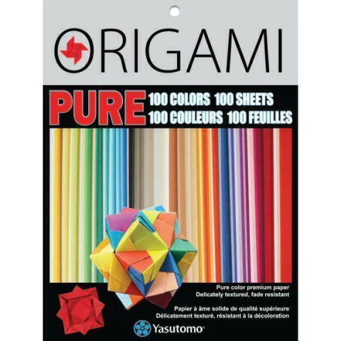 Papel para origami colores lisos Yasutomo