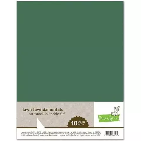 Cardstock 8.5 x 11 Noble Fir Lawn Fawn