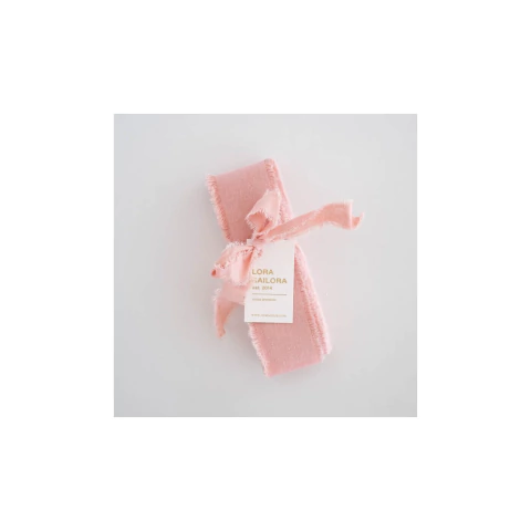 Fajin de algodon rosa de 5 m grosor 40 mm Lora Bailora