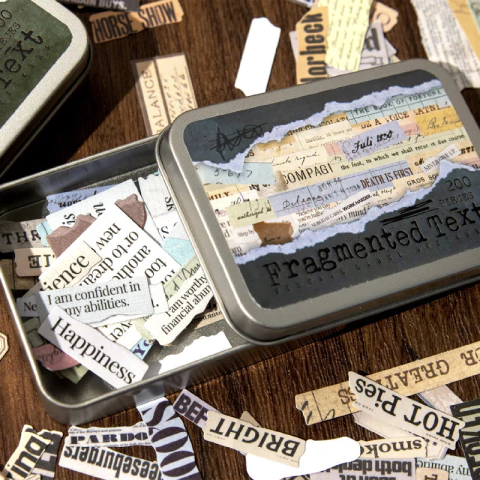 Pegatinas de caja de hierro never give up