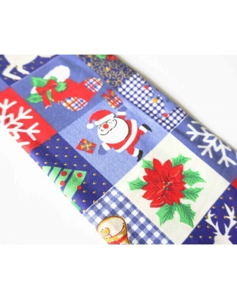 Tela De Algodon Cuadros Navidad