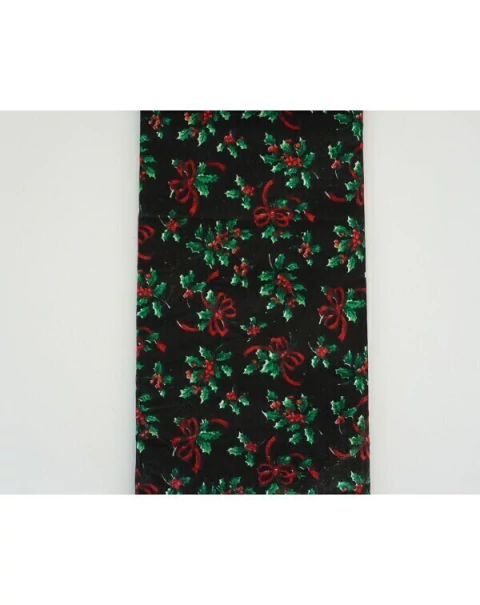 Tela De Algodon Negro Navidad