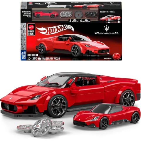 Mattel Brick Shop Hot Wheels Speed ​​Maserati MC20