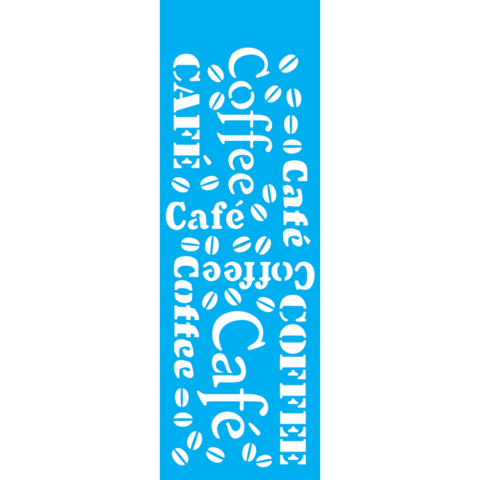Stencil OPA Estampa Café - 10x30cm - 742